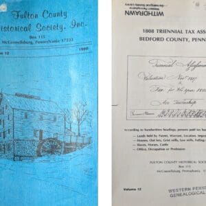 994. 1808 Triennial Tax Assessment, Bedford County, PA